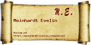 Meinhardt Evelin névjegykártya