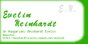 evelin meinhardt business card